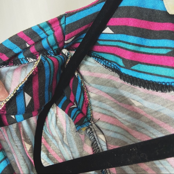 Vintage Belted 80s 90s Retro Wrap Dress M 10 - Picture 5 of 7